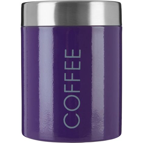 Premier Housewares Purple Enamel Coffee Canister (1/3)