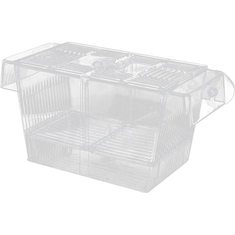 Acuario – Caja de cría y reproducción para acuarios con tapa transparente y ventosas – Acrílico – Tamaño 11 x 21 x 10 cm (1/5)