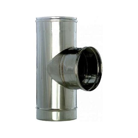 Raccordo A "T" 90° In Acciaio Inox Aisi 304 Monoparete Spessore Mm.0,5 - FMM ø mm.80