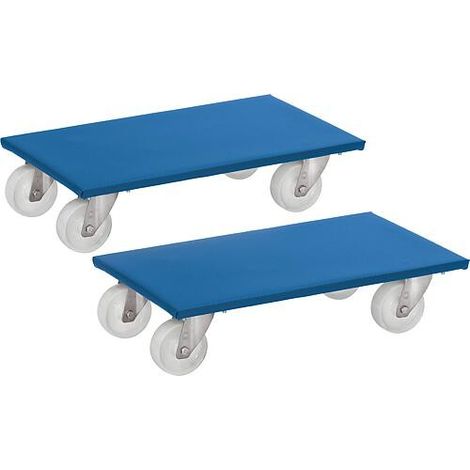 Chariot pour meubles fetra® 2350 capacité de charge 350 kg surface de charge 600x300mm, UE : 2 pièces