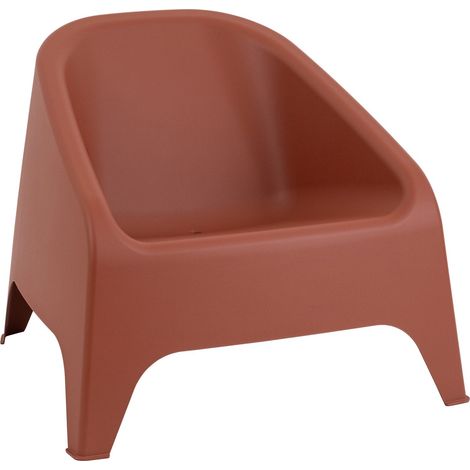 Toomax Poltrona Matera Terracotta – Poltrona da Giardino Impilabile Resistente ai Raggi UV
