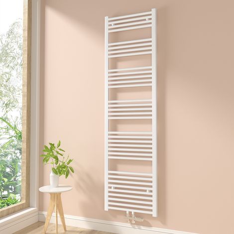 Heilmetz Toallero Secatoallas Radiador No es eléctrico Baño Radiador Para sistemas de calentamiento de agua Blanco 180x50cm 654W
