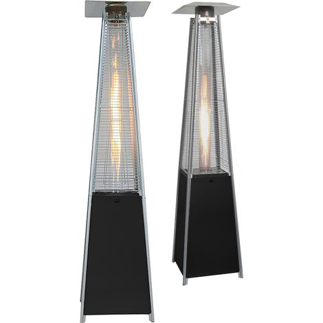 Stufa a Gas da Esterno a Piramide 13kW Termopatio Stufa Fungo - 49x49x227