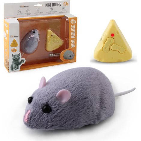 Souris en Peluche Télécommandée Jouet pour Chat Réaliste et Confortable (1/5)