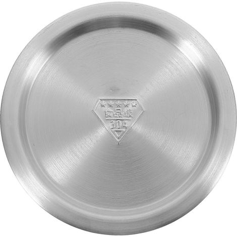 Lot de 2 couvercles universels en acier inoxydable pour casseroles et poêles de 12,3 à 14 cm de diamètre. (1/5)