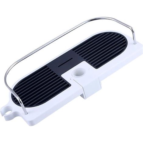 Duschablage Regal Badezimmerregal Höhenverstellbar Weiß Multifunktionaler Stauraum Kein Bohren erforderlich Duschablage Organizer Badezimmerregal (1/5)