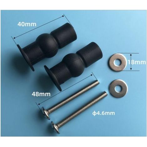 Accessoires de fixation pour abattant Charnières Accessoire de fixation pour abattant Convient à tous les WC (40 18 mm) (1/4)