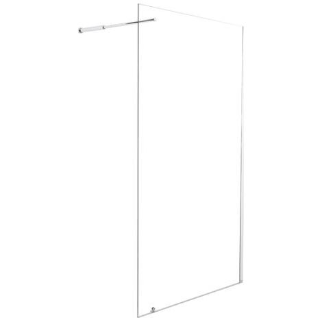 ONDEE - Mamparas de baño CARIBA - vidrio templado -1 postigo -  acabado cromado - 90x210x0,6cm