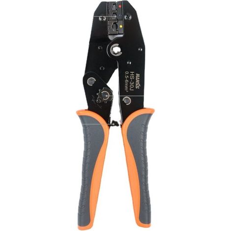 GABRIELLE Pince a Sertir 30J pour Connecteurs Thermorétractables,Pince Sertissage Cosse à Cliquet 0.5-6mm2,Outil de Sertissage Professionnel pour Cosse Electrique isolées