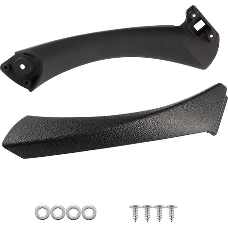 Lntyq Poignée de porte droite intérieure pour B-MW Série 3 E90 E91 2004-2012 51419150336 51417230850 Noir