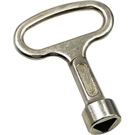 Llave triangular universal, accesorio de cerradura, acero de alta resistencia, para armarios eléctricos, ascensores y trenes. (1/4)