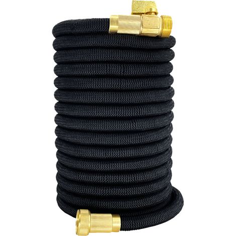 Tuyau d'arrosage Extensible 75FT, Upgraded, Raccords Cuivre Haute Qualité,Nettoyage du Jardin,Laver la Voiture, Baigner Animal (1/5)