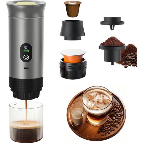 Machine à expresso portable compatible avec grandes capsules (1/5)