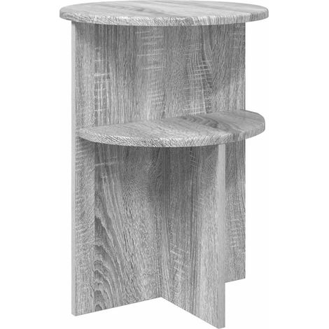 Maison Exclusive - Beistelltisch Graues Sonoma Ø 39,5 x 55 cm Hol