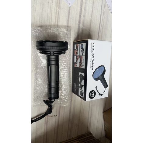 Lampe torche UV 128 pièces, perles 395nm, indice d'étanchéité IPX4 pour la détection de résine époxy des minéraux d'urine d'animaux de compagnie en voyage (1/5)