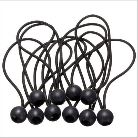 30pcs Tendeur Elastique, Tendeurs Elastique Caoutchouc avec Boule, pour Bâche,Pavillon,Tente,Rideaux,Grillage Jardin.Fixation de Bâche de Serre,Fixation de Bâche de Remorque. (1/5)