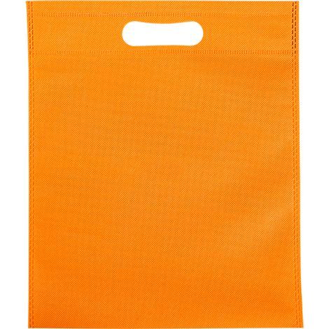 50 Pochettes Non Tissées Découpées Sacs Cadeaux Écologiques Plats à Bouche Tissu Sacs de Vêtements Orange 25x35cm (1/5)