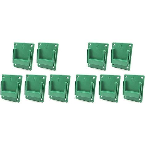 Lot de 10 supports muraux pour outils électriques Hitachi/Hikoki/Metabo, avec support de rangement pour machines à batterie Li-ion 18 V. (1/5)