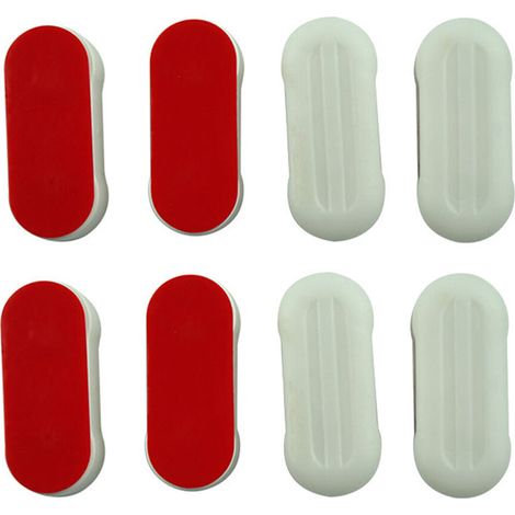 Tampons Pour Abattant De WC - En Plastique ABS Et TPE - Auto-Adhésifs - Universels - 8 Pièces (1/5)