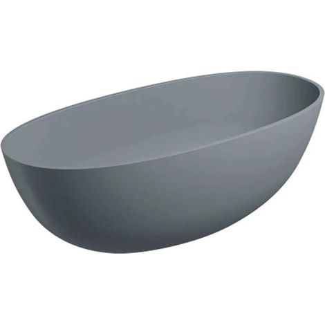 OMNIRES Shell - Baignoire îlot, 160x75 cm, gris mat SHELLWWAG (1/2)
