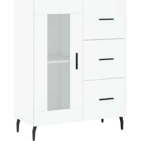 vidaXL Credenza Bianca 69,5x34x90 cm in Legno Multistrato (1/5)