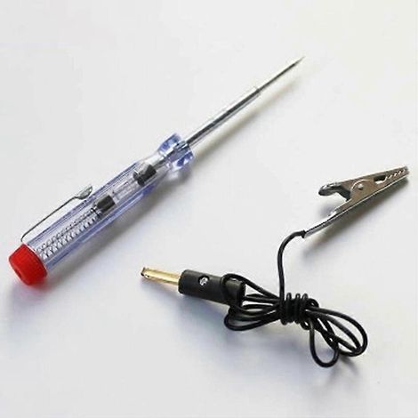 Sonda de prueba de sistema de luz de 6V, 12V y 24V CC, lámpara de prueba de circuito de luz de automóvil, lápiz de prueba de voltaje (1/4)
