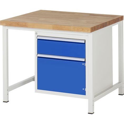 Rau Werkbank höhenverstellbar 8152A1, B1000xT900xH840-1040mm, 1x Schublade-TA, 1x Tür (1/5)