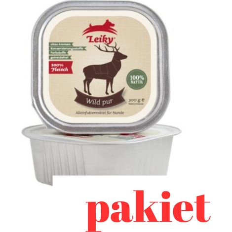 6 x Carne de venado pura para perros 300 g  Alimento monoproteico de fácil digestión  Leiky