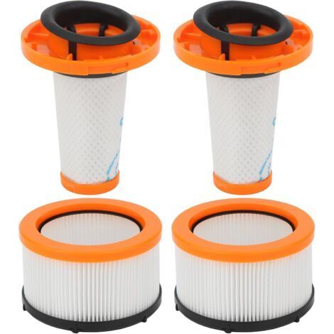 Lot de 2 filtres de rechange pour aspirateur sans fil Rowenta X-Force Flex 9.60 Animal RH20xx RH2078 RH2037 RH2038 RH2039 RH20C2 - Lot de 2 filtres en mousse ZR009010 + 2 filtres moteur en aval (1/4)