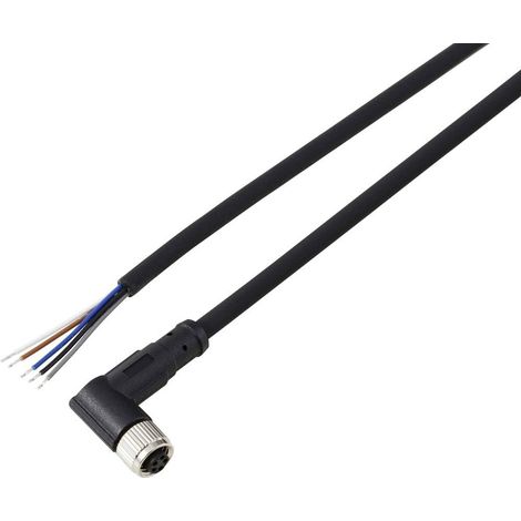 TRU COMPONENTS TC-13751836 Cavo di collegamento M8 x 1 Presa angolata 2 m Numero di poli: 5 1 pz.