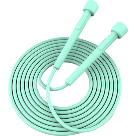 Corde à sauter professionnelle réglable, sécurisée pour enfants, étudiants, entraînement, examen, fitness, verte (1/5)