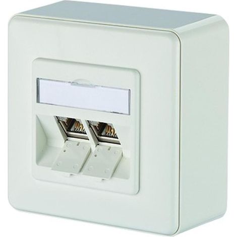 Metz Connect E-DAT modul 2 Port AP Cat.6A, reinweiß 1309120002-E (1/5)