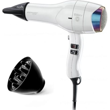 Sèche-cheveux - VALERA - EP2030eQRCD - 1600 W - Ioniseur d'air - Blanc