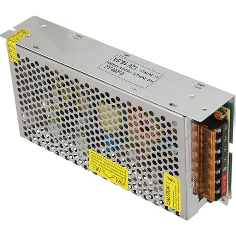 200-W-Schaltnetzteil, 12 V, 16,5 A Universaltransformator 110/220 V für LED-Streifen geregelter Konverter S-200-12 LED-Netzteil (1/5)