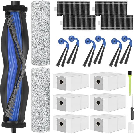 Accesorios para la aspiradora Ecovacs Deebot X9 Pro Omni/ X11 Pro Omni/ X11 Omnicyclone: 1 cepillo principal, 2 mopas giratorias, 6 bolsas para el polvo, 4 filtros HEPA, 6 cepillos laterales. (1/5)