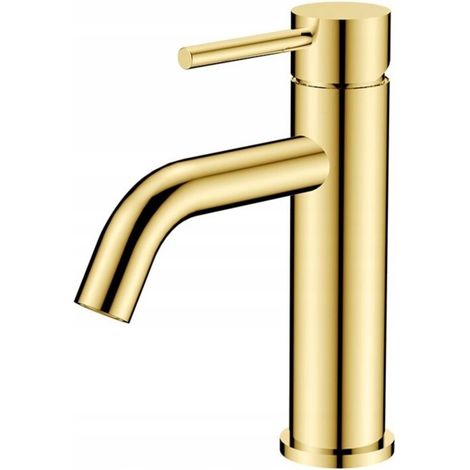 Grifo de lavabo bajo VEO II Gold de Besco (1/2)