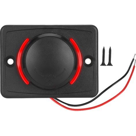 Chargeur USB Double 12V/24V Noir pour Voiture, Prise Allume-Cigare avec LED Rouge, 3.1A (1/5)