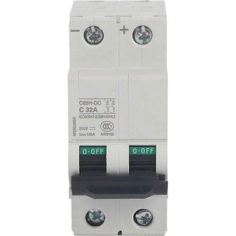 Elektrischer Miniatur-Leistungsschalter C65H-DC 2P 250V Luftschalter (32A)