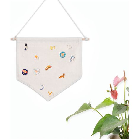 3er-Set Anstecknadeln, Wandbanner, Abzeichen, Broschen, Anhänger, Wohnaccessoires, Beige M (1/5)