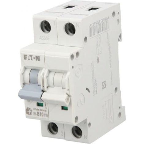 Interruttore Eaton hn-b10/1n 10A capacità 6kA
