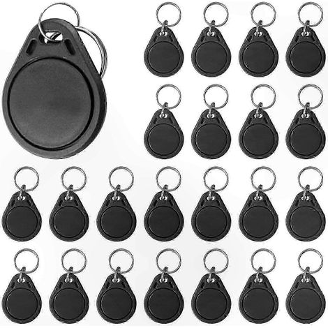 Lot de 100 badges RFID 13,56 MHz pour contrôle d'accès, étiquettes intelligentes avec UID 4 octets, compatibles MIFARE Classic, idéales pour systèmes de sécurité et entrée. (1/5)