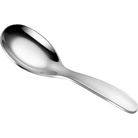 Cuillère enfant en acier inoxydable, de qualité alimentaire, sans rouille et durable, idéale pour les desserts.