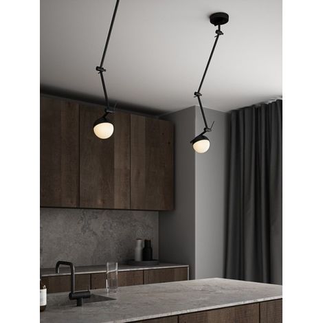 Applique murale CONTINA  Métal Noir, H.37.2 - IP20 - G9 /Nordlux Intérieur (1/6)