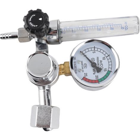 Argonregler 0-25 MPa CO2 MIG/TIG, Gasdurchflussmesser, Schweißdurchflussmesser, Schweißmanometer, Druckminderer (1/5)