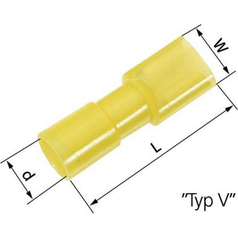 LAPP 61794970 Flachsteckhülse  Steckbreite: 6.3 mm Steckdicke: 0.8 mm 180 ° Vollisoliert Blau 100 St