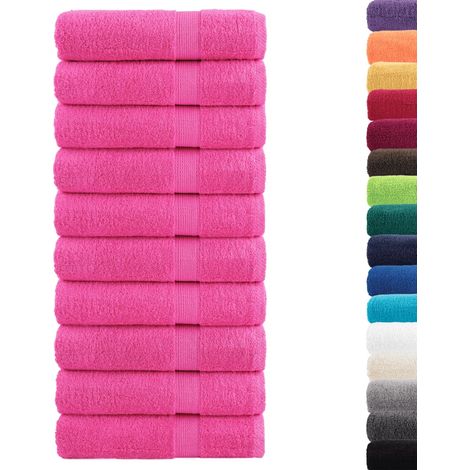 Serviettes de douche de qualité supérieure SOLUND 10 pcs rose (1/5)