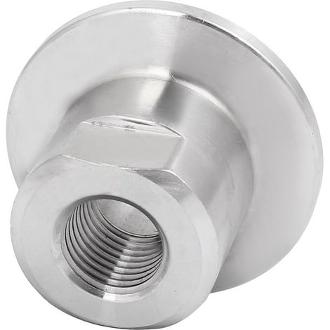 304 Edelstahl Vakuum KF25 Flasque 1/4 Innengewinde Adaptateur Argent Ton