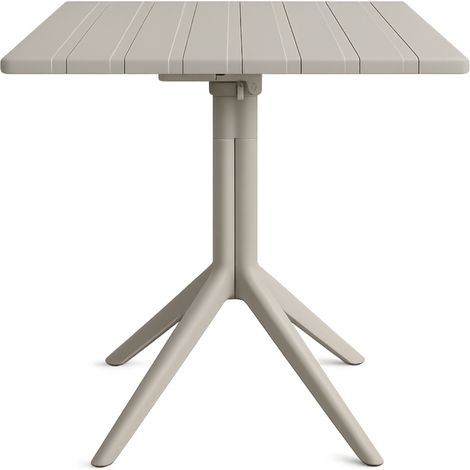Tavolo da bar quadrato Ares 70x70 cm in polipropilene con piano pieghevole per uso interno ed esterno 7house