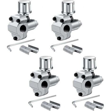 Valves de piercing BPV-31 pour réfrigérateur de climatisation - compatibles avec les tuyaux de 1/4, 5/16, 3/8", remplace BPV31, BPV31D, GPV14, GPV31, GPV38, GPV56, MPV31/paquet de 4 (1/4)