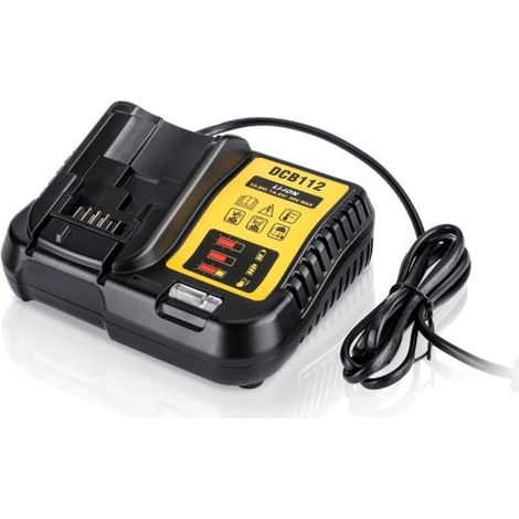 (DCB112) Chargeur de batterie lithium-ion de remplacement pour De-WA-t DCB112 DCB105 DCB015 10,8 V 14,4 V 18 V ou accessoires électroniques (1/5)